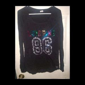 Victoria's Secret Pink Long Sleeve Sequin